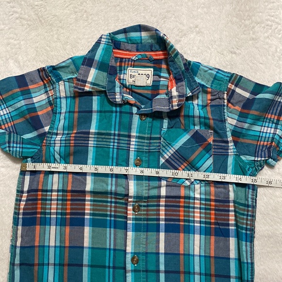 Children’s Place plaid button down shirt (S-5/6) - Picture 6 of 9